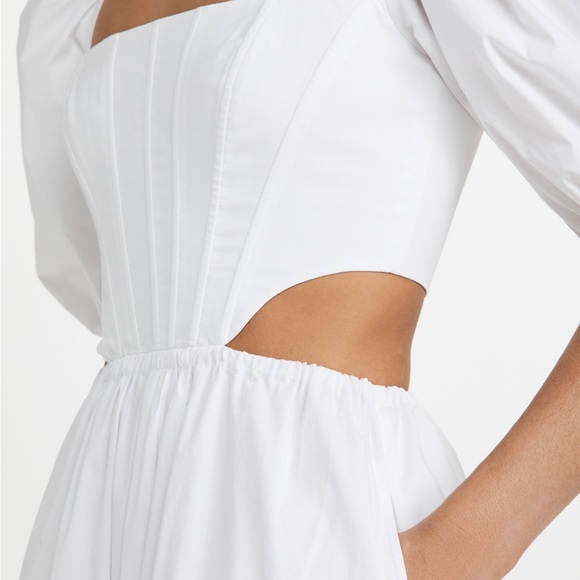 Staud Astro White Dress NWT - Picture 3 of 6